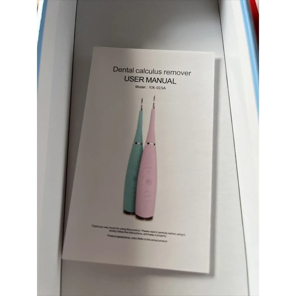 White Portable Electric Sonic Dental‎ Calculus Remover Tooth Stains Oral Clean